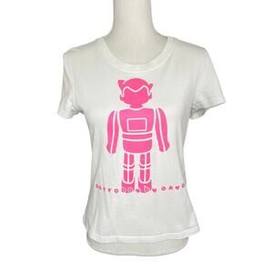 Astroboy by ohya pink & white Crewneck T-shirt Japanese Y2K 2004 causal